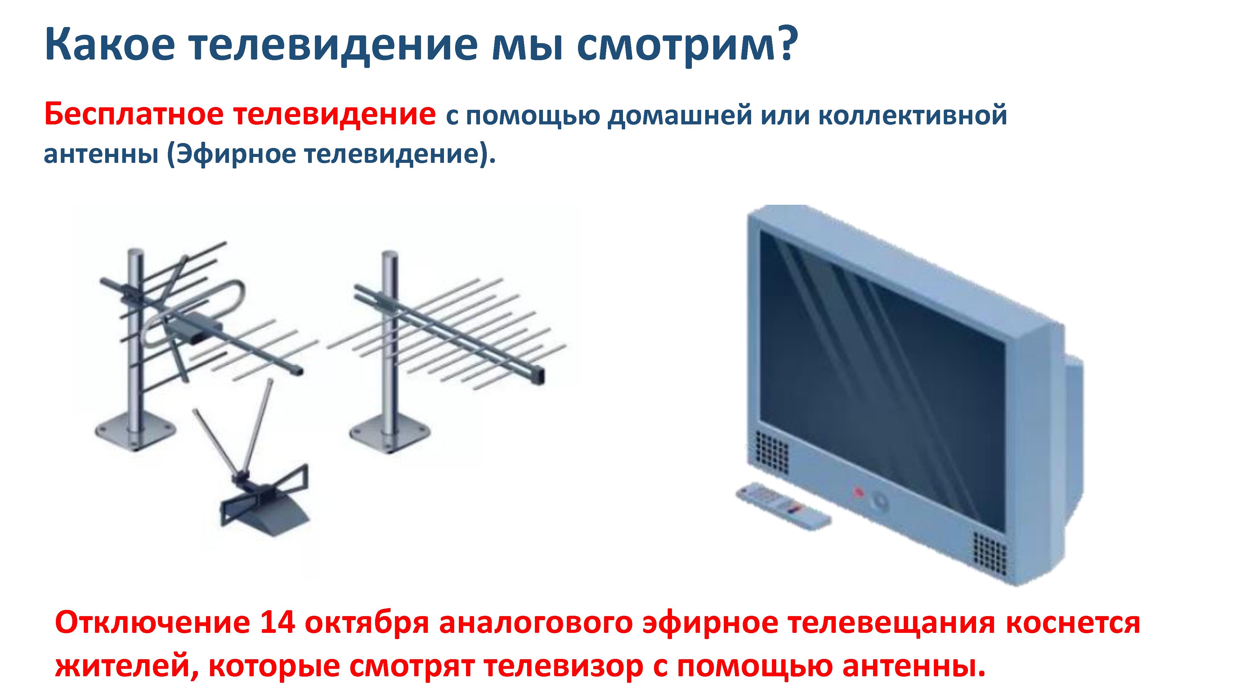 Нет аналоговых каналов